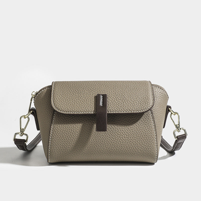 Women's Retro Lychee Pattern Crossbody Shell Bag