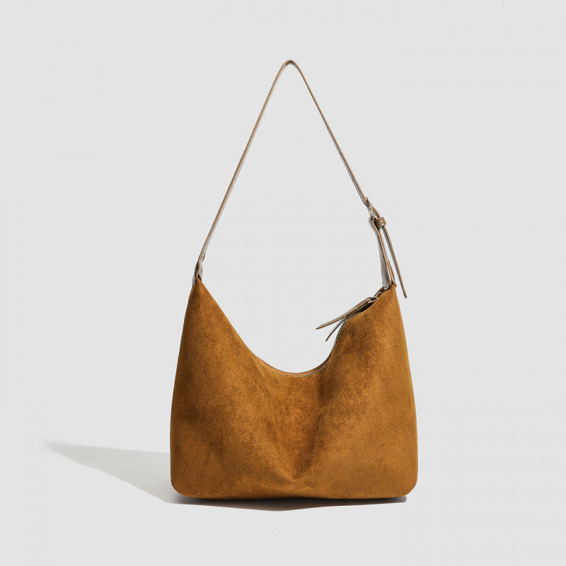 Cross-border retro bag women's large capacity 2025 new autumn and winter tide with casual shoulder shopping bag commuter tote bag