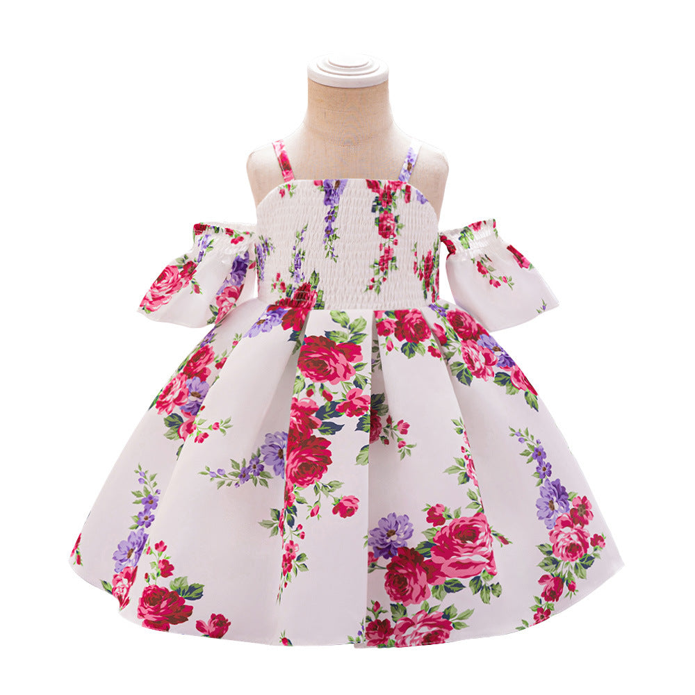 AliExpress Baby Year Old Flower Girl Dress Infant Suspender Wedding Dress Dress Girl Baby Hundred Days Capture Week Dress