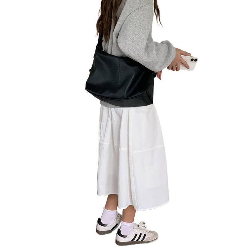 Large capacity versatile Spice Girl locomotive bag personalized leisure shoulder armpit bag commuter shoulder messenger bag tote bag