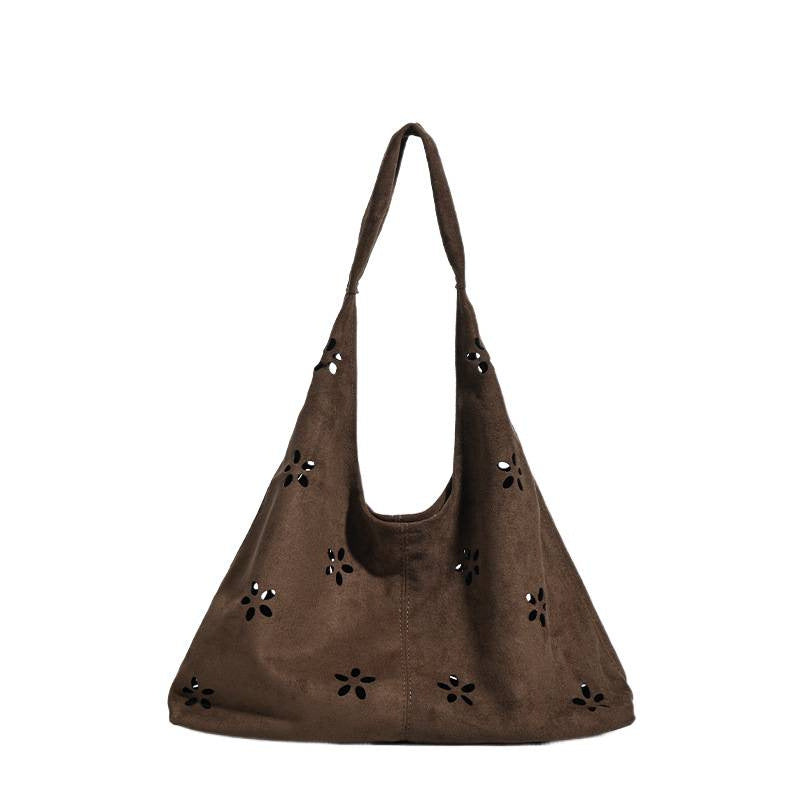 2025 autumn and winter new bag women's casual printed shoulder bag women's commuting underarm bag tote bag