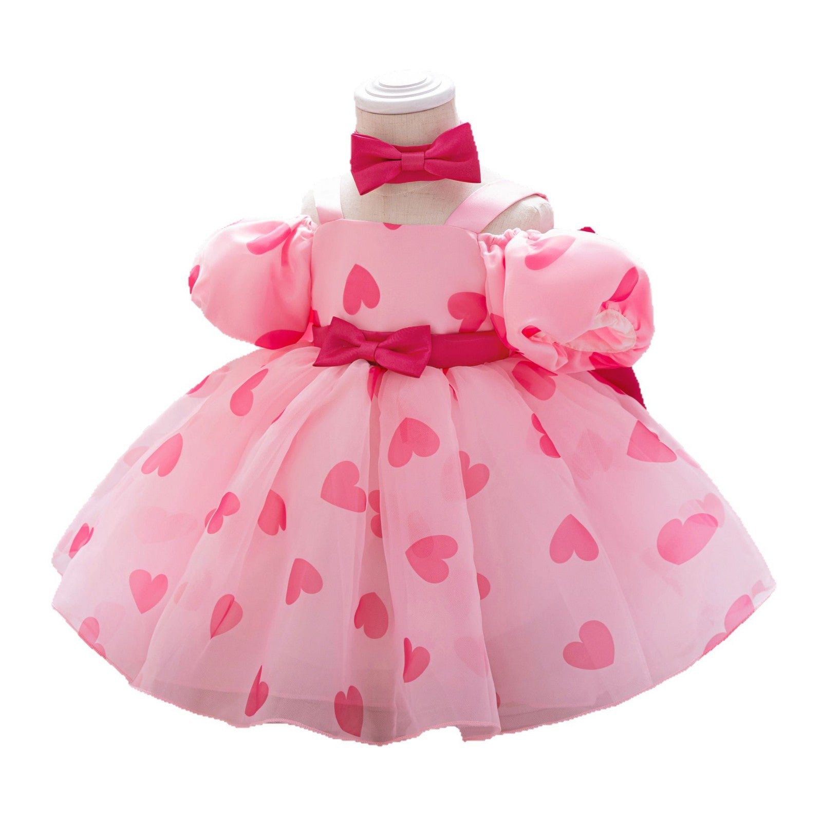 Cross-border girls' dress tutu COS Minnie Mickey children's princess dress mesh polka dot bow dress