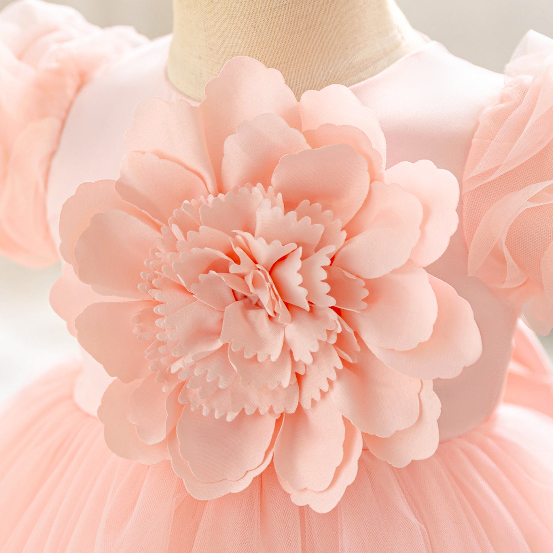 Cross-border foreign style girls' piano performance clothes children's dress princess dress mesh tutu dress girl baby dress summer