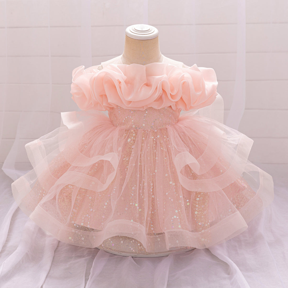 2025 cross-border new children's clothing children's dress princess dress girls high-end dress skirt little girl piano performance clothes