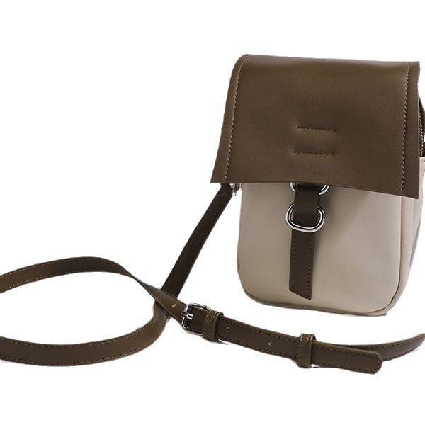 Trendy Contrasting Color Splicing Mobile Phone Bag