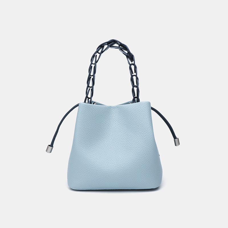 Bucket bag women's 2025 new summer versatile shoulder messenger bag women's niche commuter portable women's bag small