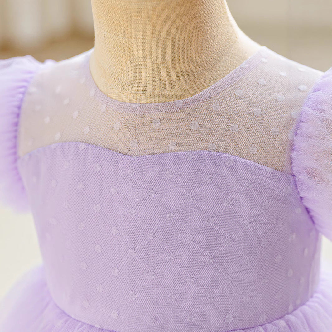 Foreign Trade Children's Dress AliExpress Ball Children's Dress Princess Dress Foreign Style Piano Performance Dress Girls' Birthday Dress