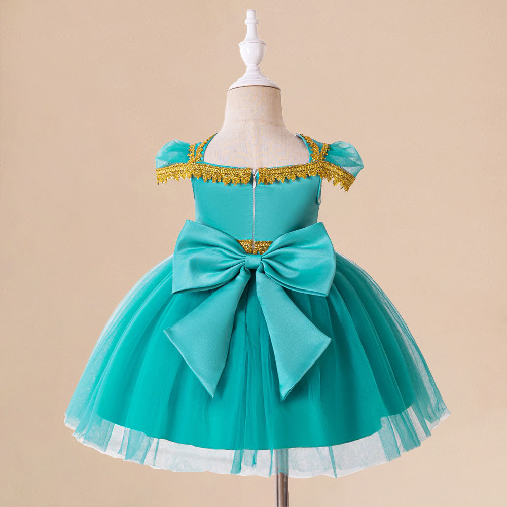 Amazon search banner magic lamp infant princess dress children embroidered mesh dress jasmine princess performance dress