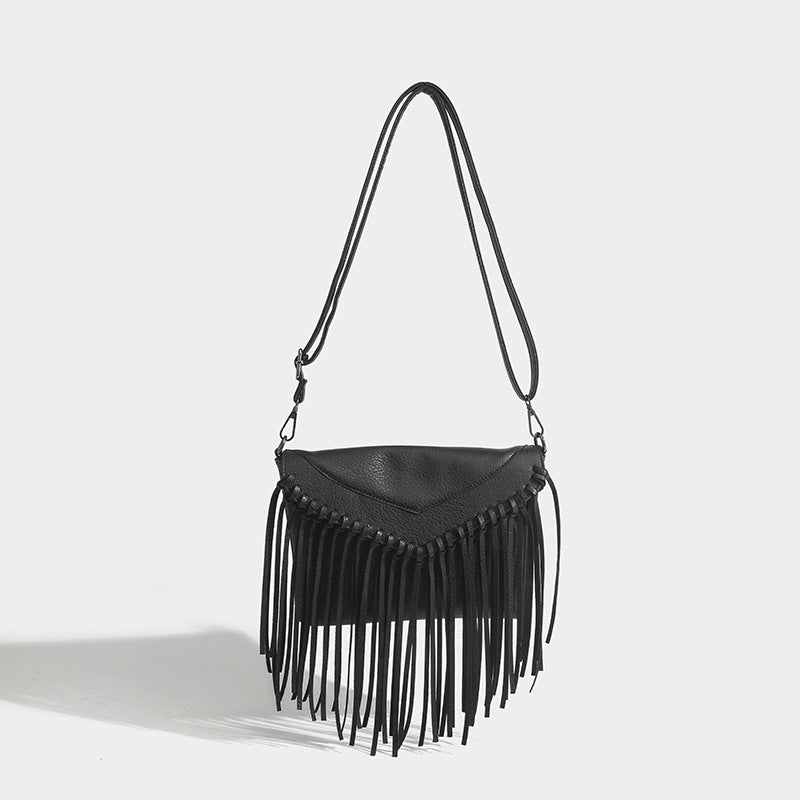 Fringe Envelope Shoulder Bag – Trendy & Casual