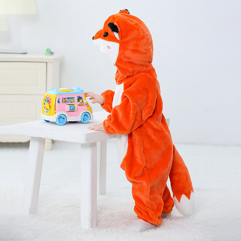 Autumn new infant and toddler animal-shaped one-piece Romper cute little fox-shaped one-piece Romper