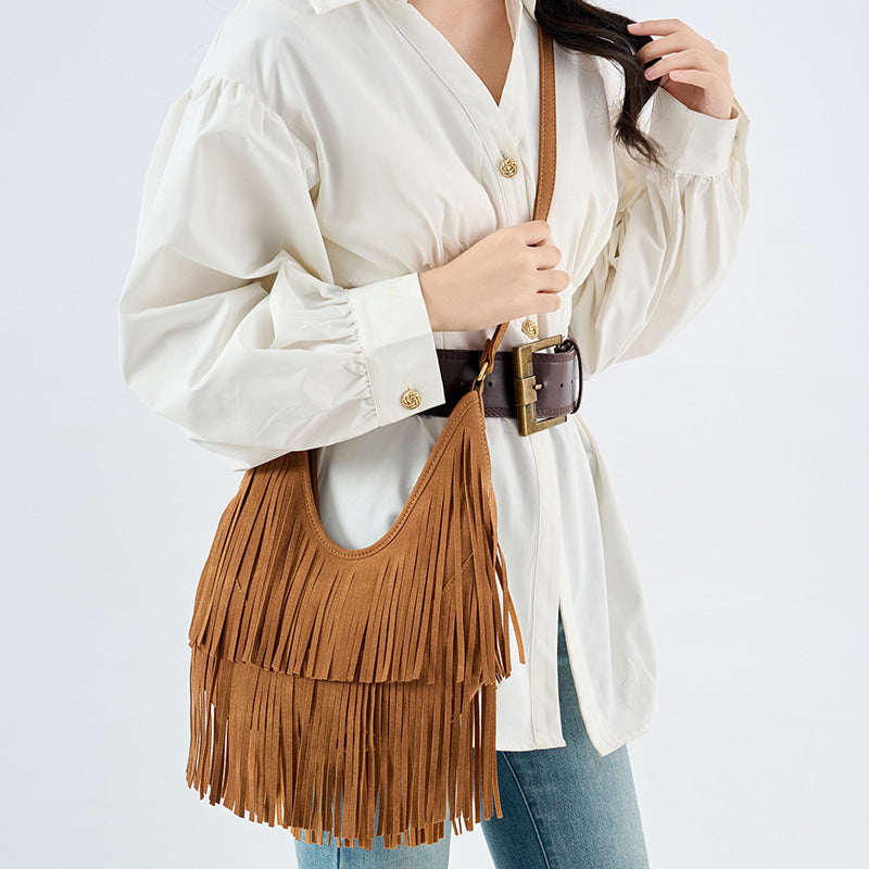 2025 autumn new fashion Merad Su bag women's bag retro tote bag large capacity shoulder bag underarm bag