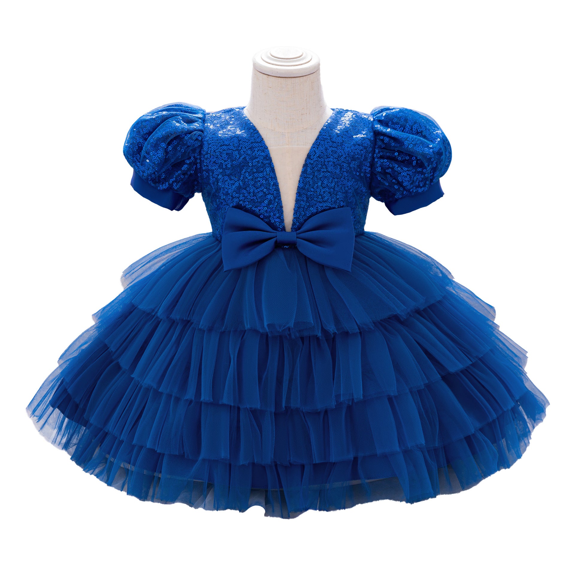 Foreign trade new children's dress dress, girls' wedding dress, flower girl princess dress, sequined medium and small children's dress will be sent on behalf of others.