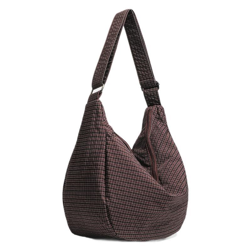 Canvas bag women's shoulder bag 2025 new autumn and winter large-capacity handbag student class bag cloth bag shopping bag