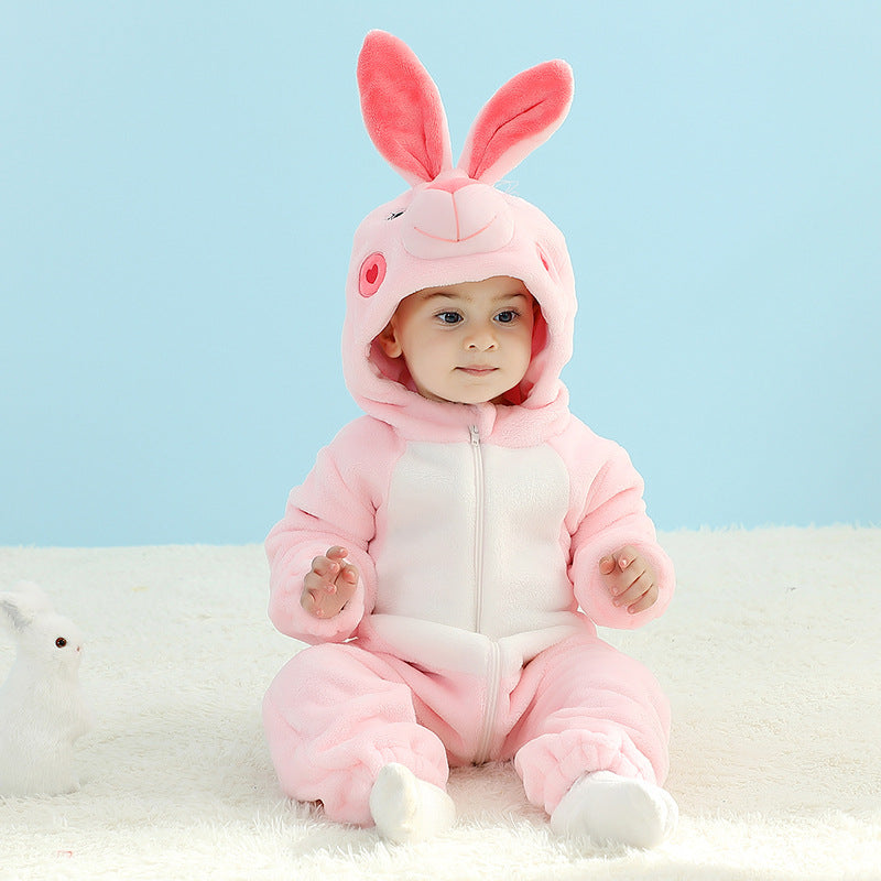 Spring and Autumn models are listed on the market, flannel single-layer animal modeling, Yuyi Qile Rabbit manufacturers wrap foot models General link