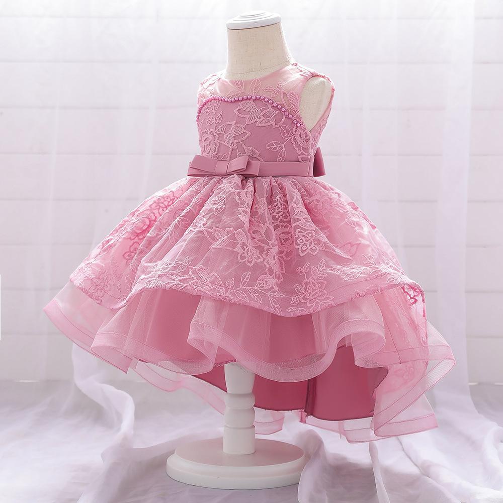AliExpress Amazon baby dress baby embroidery trailing children's dress skirt, European and American foreign trade girls wash dress