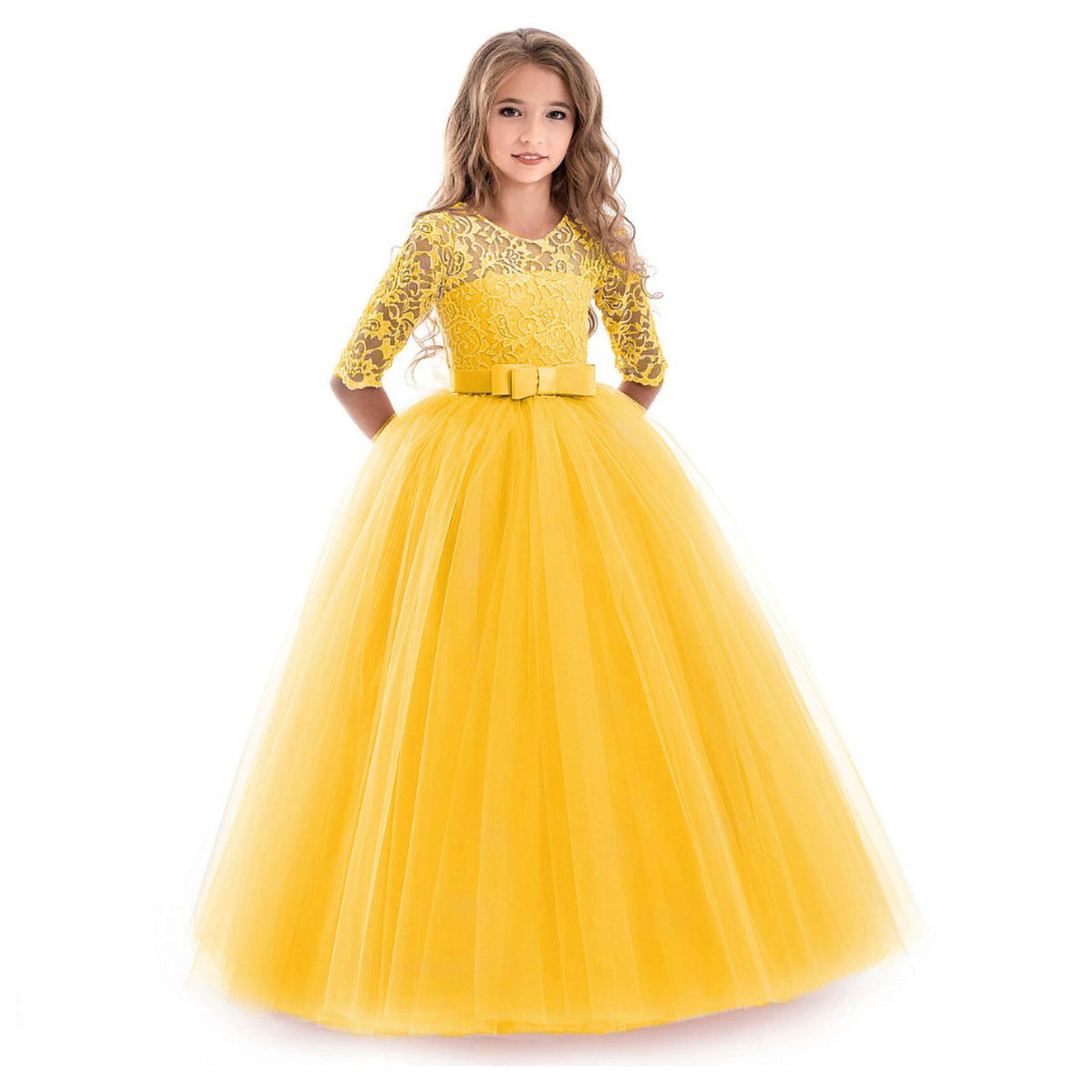 Bow puffy princess dress