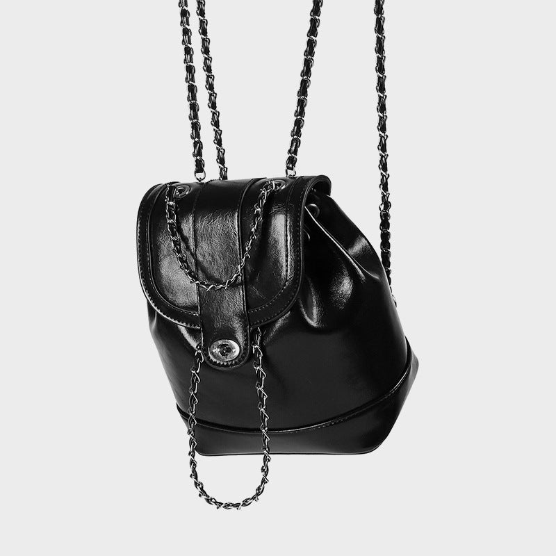 Women's Fashionable Rhombus Chain Backpack