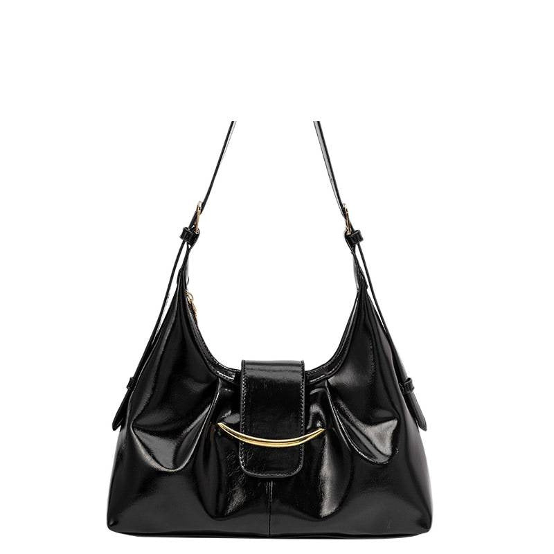 Premium single shoulder armpit bag women 2025 retro texture large capacity women's bag niche light luxury tote bag