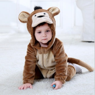 Spring and Autumn new animal-shaped jumpsuit Romper single-layer baby clothes Qile Rabbit wholesale H3360