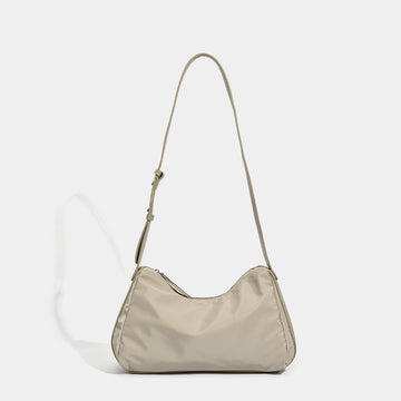 Niche women's bags Japan and Korea 2025 new textured nylon shoulder messenger bag autumn and winter splicing commuter underarm handbag