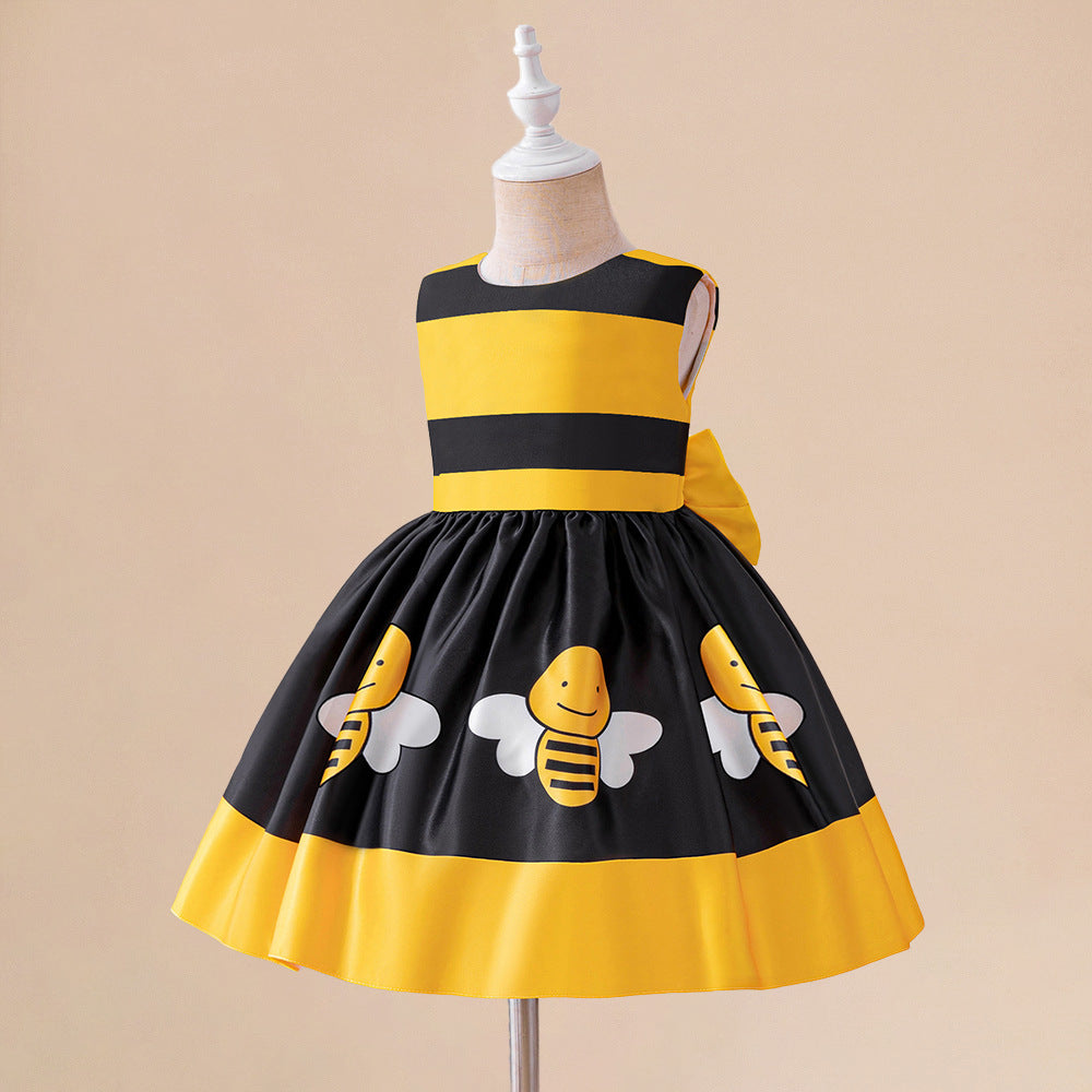 New little bee animal costume halloween children's cosplay costume girls stage performance party dress