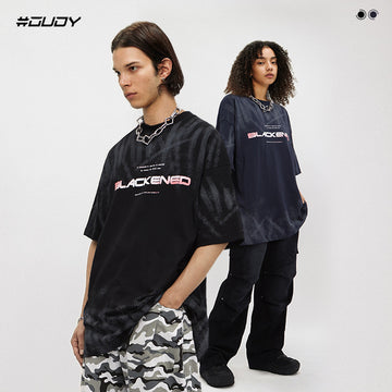 Blackened Graphic Tie-Dye T-Shirt