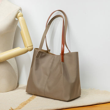 2025 Autumn Commuter Portable Oxford Cloth Women's Bag Shoulder Canvas New Popular Large Capacity Tote Bag