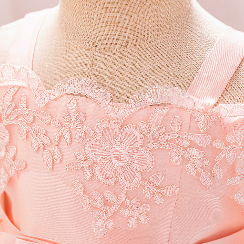 Cross-border new girls' birthday dress baby princess dress birthday party flower girl dress little girl cake skirt