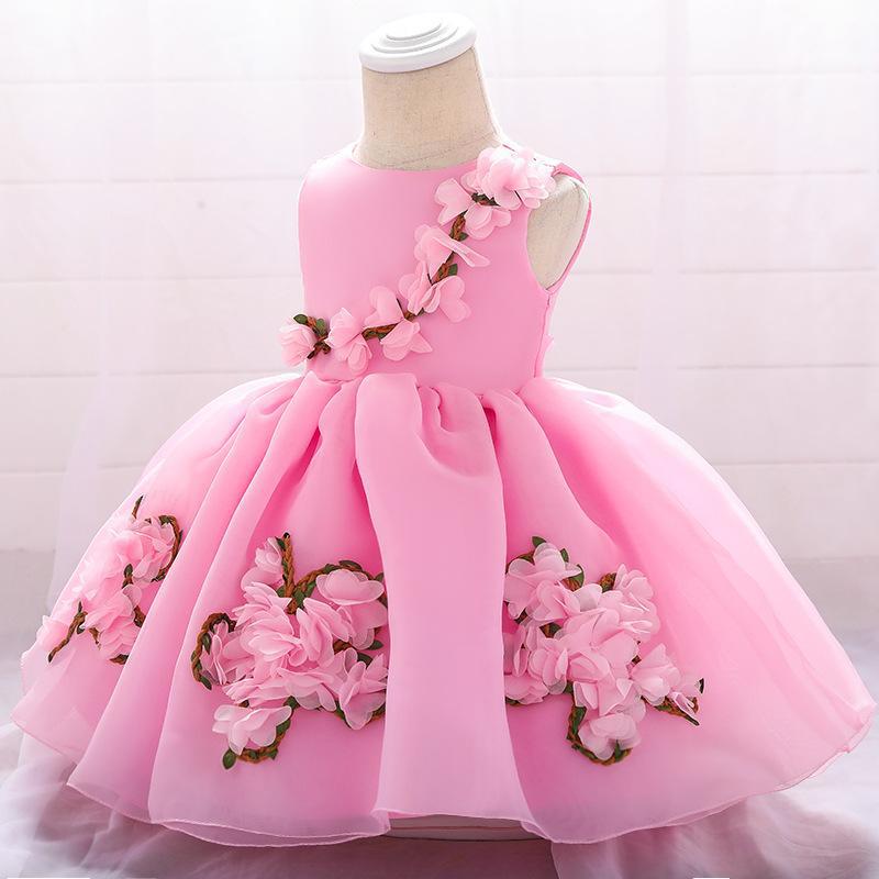 2023 New Children's Princess Dress Troupe Dress Baby Birthday Full Moon Baby Dress Girls Performance Dress Children's Dress