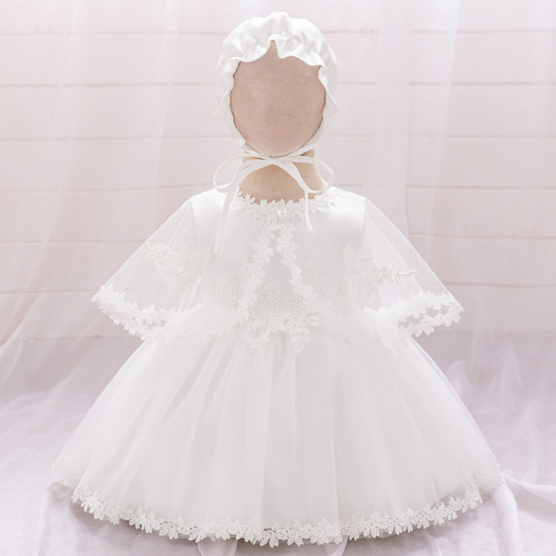 2024 Amazon's new children's dress lace mesh splicing two-piece baby birthday party princess dress