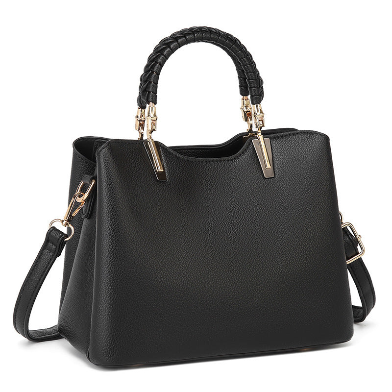 New cross-border autumn and winter foreign trade women's bags simple and fashionable women's shoulder bags crossbody portable versatile atmospheric soft leather bags