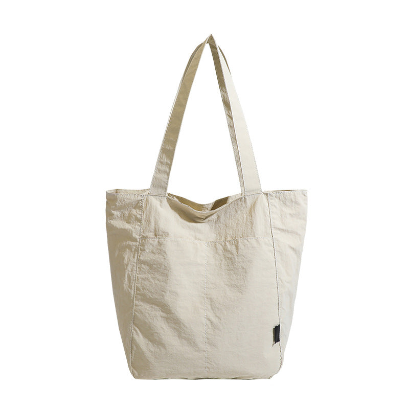 Japanese-Inspired Waterproof Nylon Commuter Tote Bag