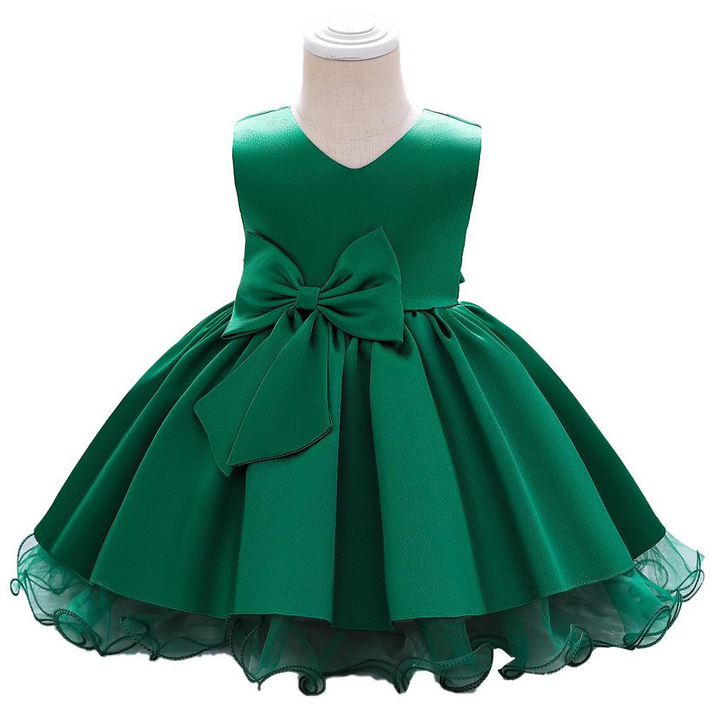 Amazon's new one-year-old baby dress, baby birthday dress, children's princess mesh puffy dress skirt