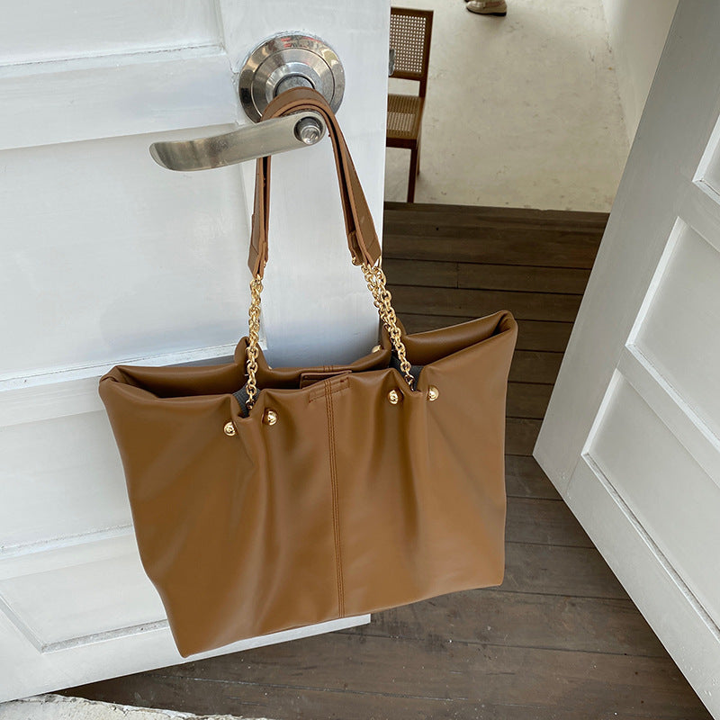 Large-Capacity Versatile Chain Tote Bag