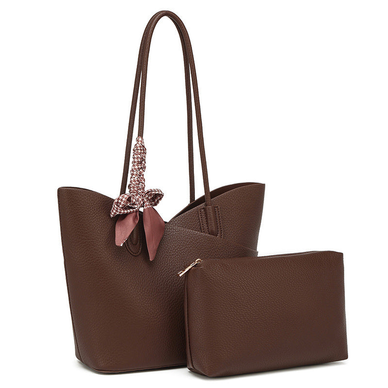 Cross-border women's bags women's 2025 autumn new fashion shoulder bags retro large-capacity tote bags handbags