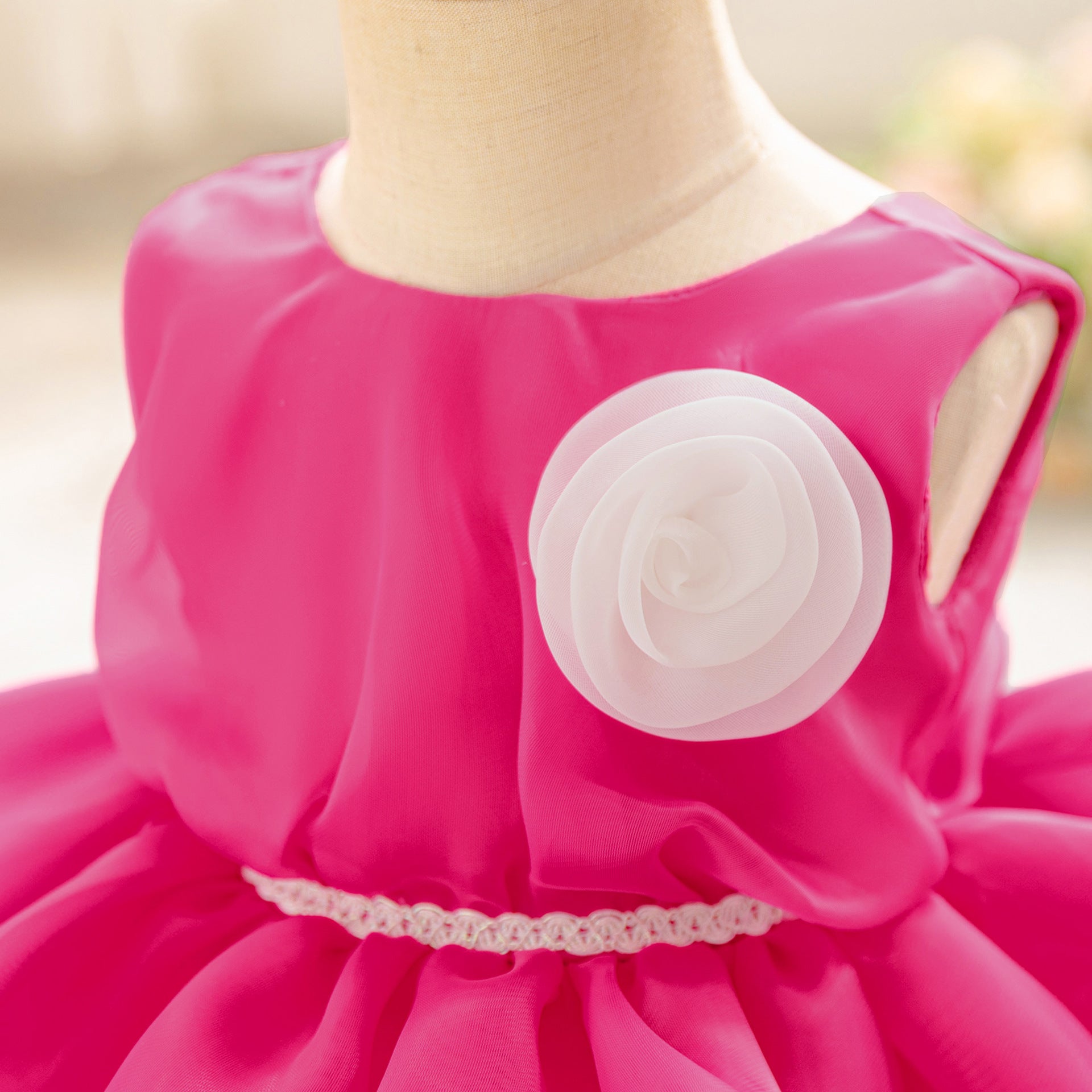 European and American new infant dress princess dress organza cake dress girl baby first birthday party dress