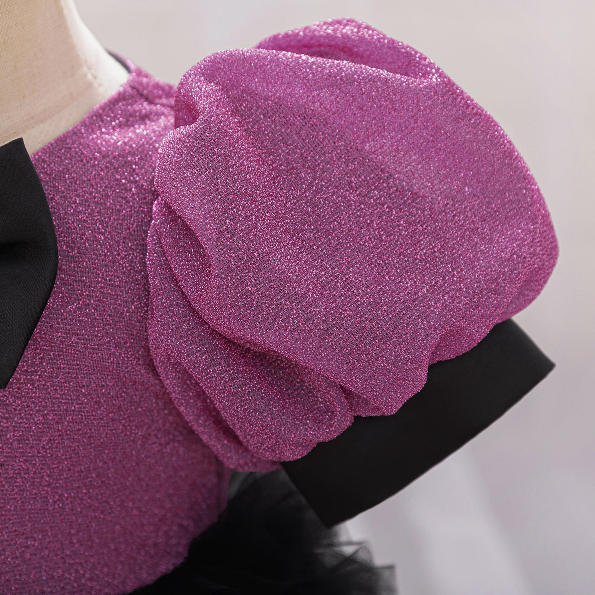 Cross-border foreign trade children's dress bubble sleeve splicing mesh tutu skirt baby girl birthday dress princess dress