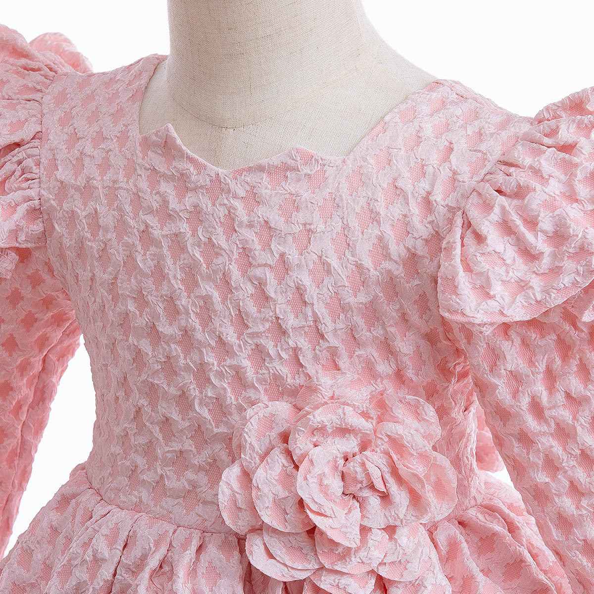 Fluffy long-sleeved princess dress