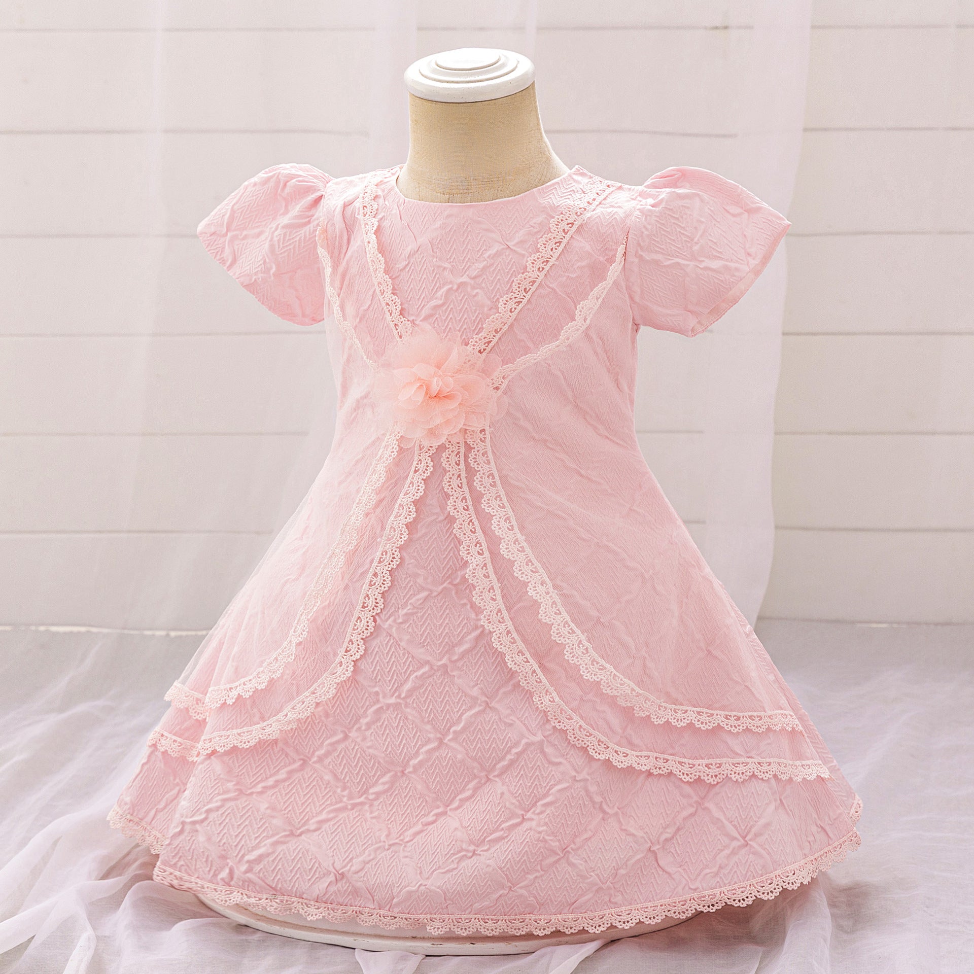 European and American new infant dresses, girls' baby year-old mesh princess dresses, children's birthday banquets, and weekly dresses