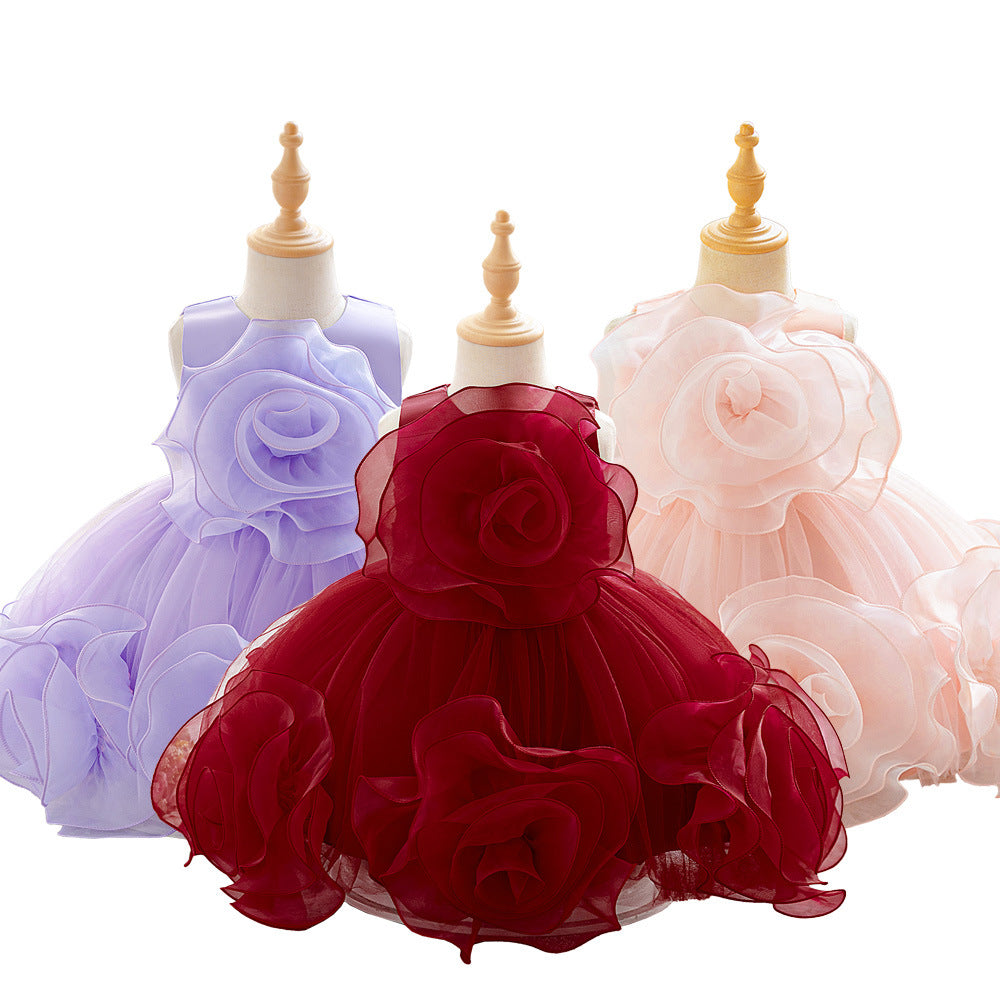 Foreign trade girls' dress princess dress children's dress skirt children's bud host piano performance clothes children's clothing wholesale