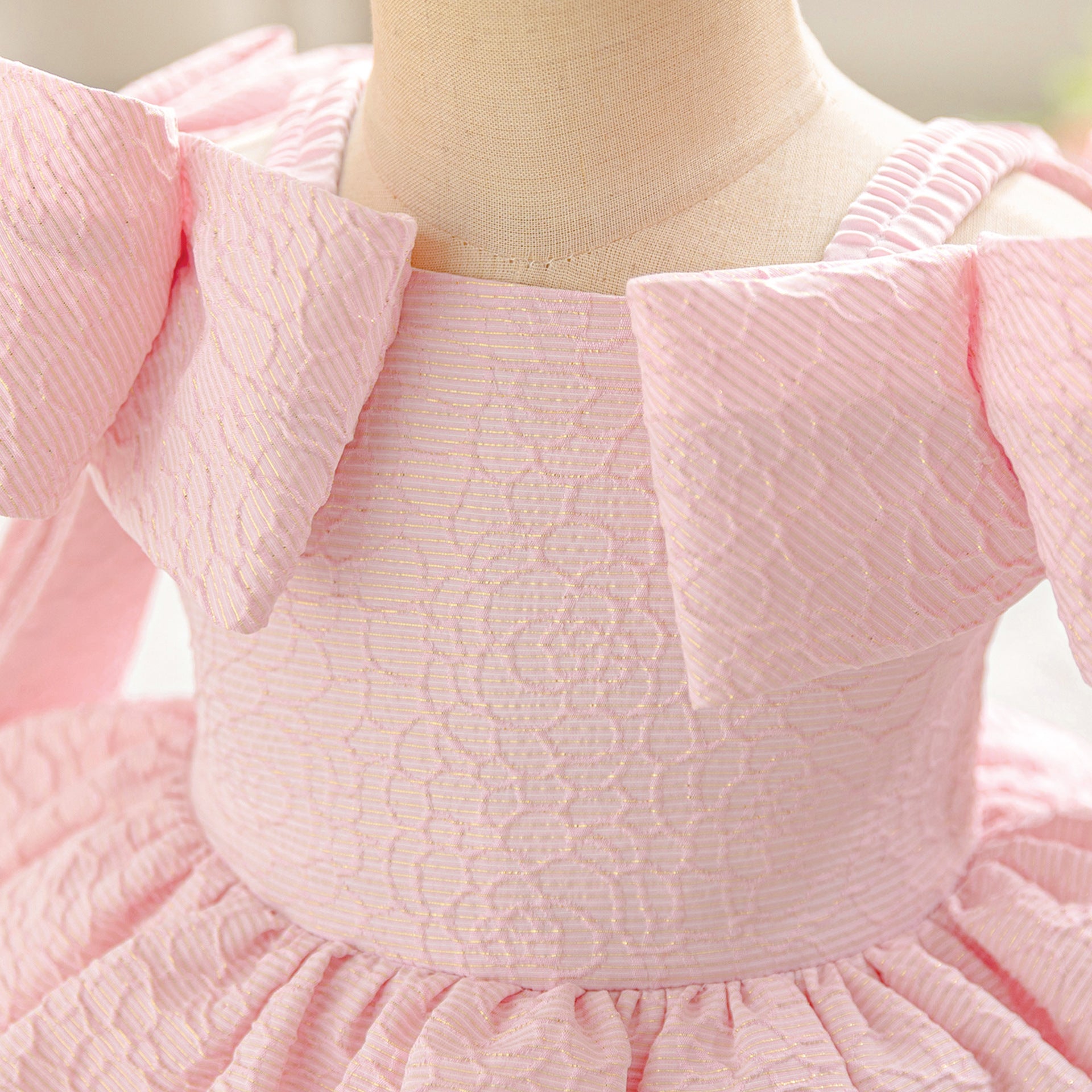 Amazon's new infant dress skirt baby year-old princess dress bubble cloth splicing mesh girls wash dress