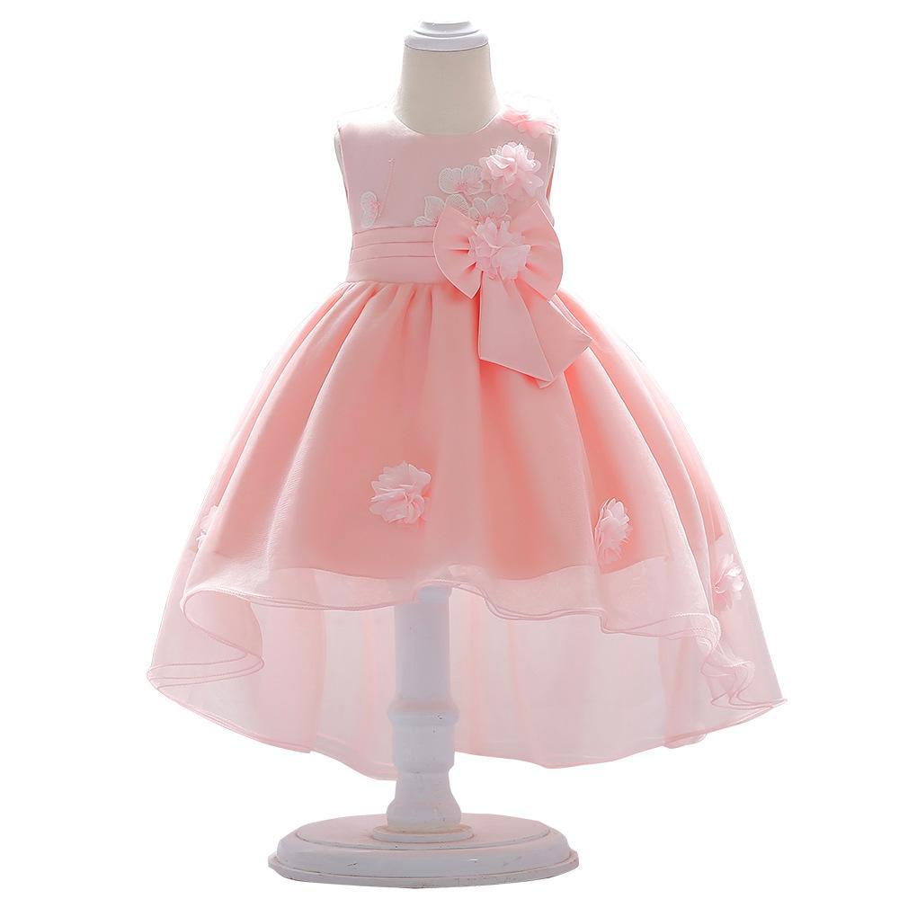 Foreign trade new baby first year wash dress baby full moon birthday gift trailing flower fluffy princess dress