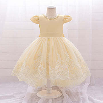 Princess new girls dress trailing puffy gauze skirt children's stage catwalk performance dress birthday banquet gift