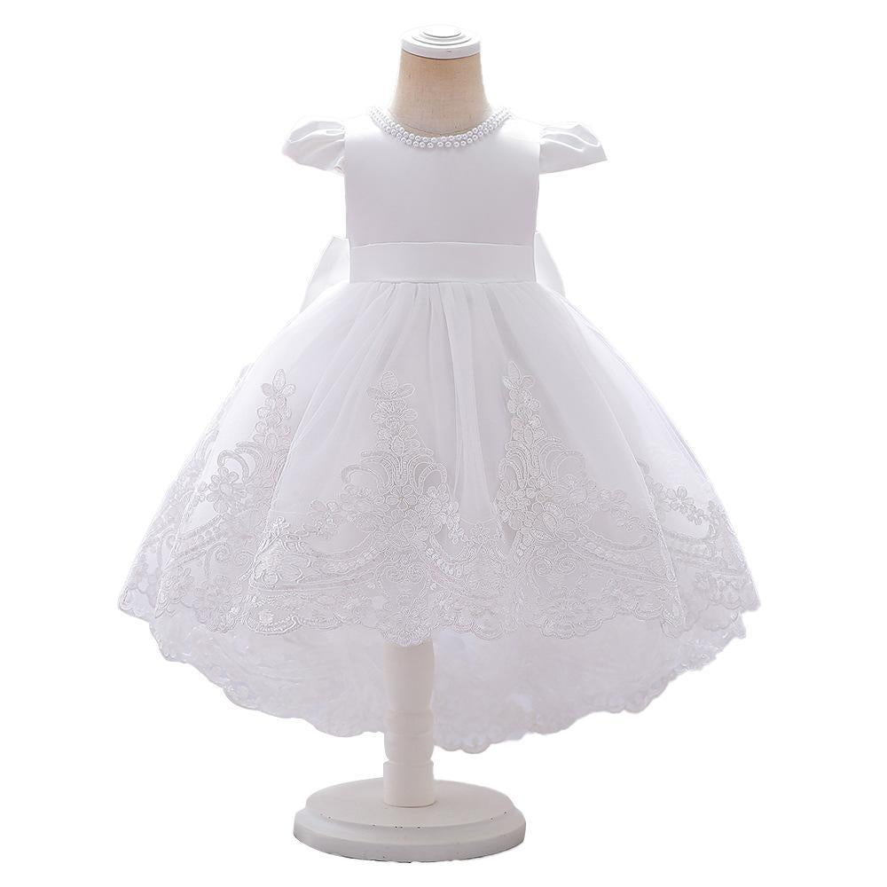 Princess new girls dress trailing puffy gauze skirt children's stage catwalk performance dress birthday banquet gift
