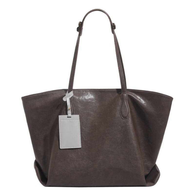 Niche design large-capacity tote bag women's 2025 new high-end texture casual commuting shoulder bag handbag