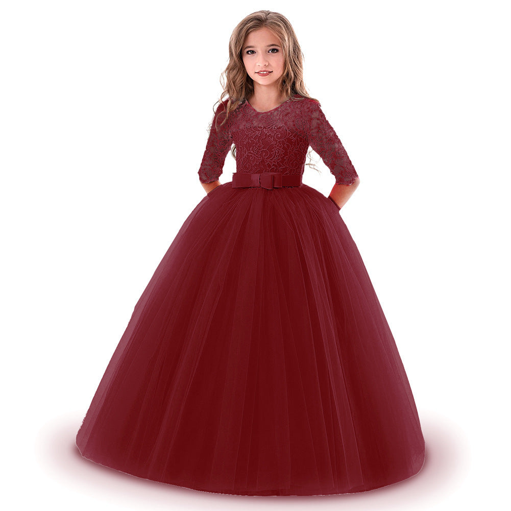 Bow puffy princess dress