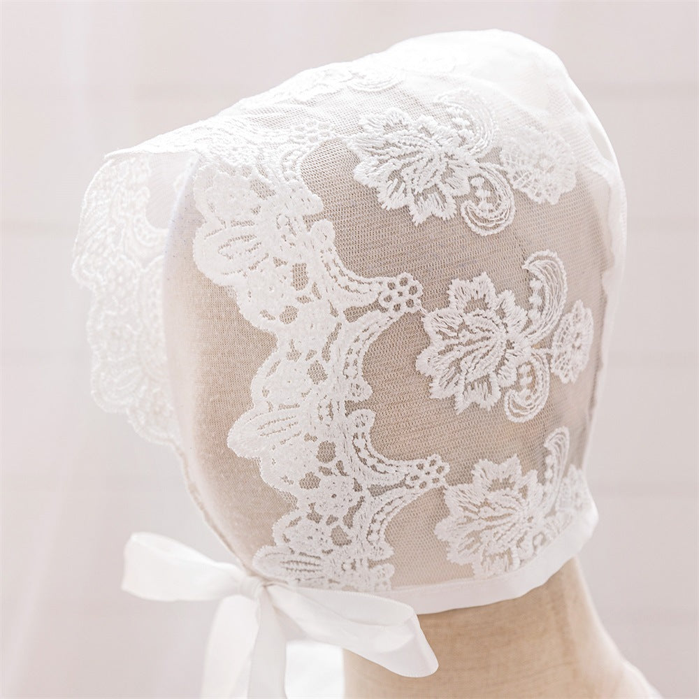 European and American new white wash dress full moon hundred days banquet with veil dress skirt baby white mesh wedding dress skirt