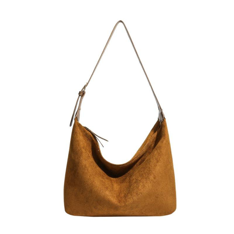 Cross-border retro bag women's large capacity 2025 new autumn and winter tide with casual shoulder shopping bag commuter tote bag