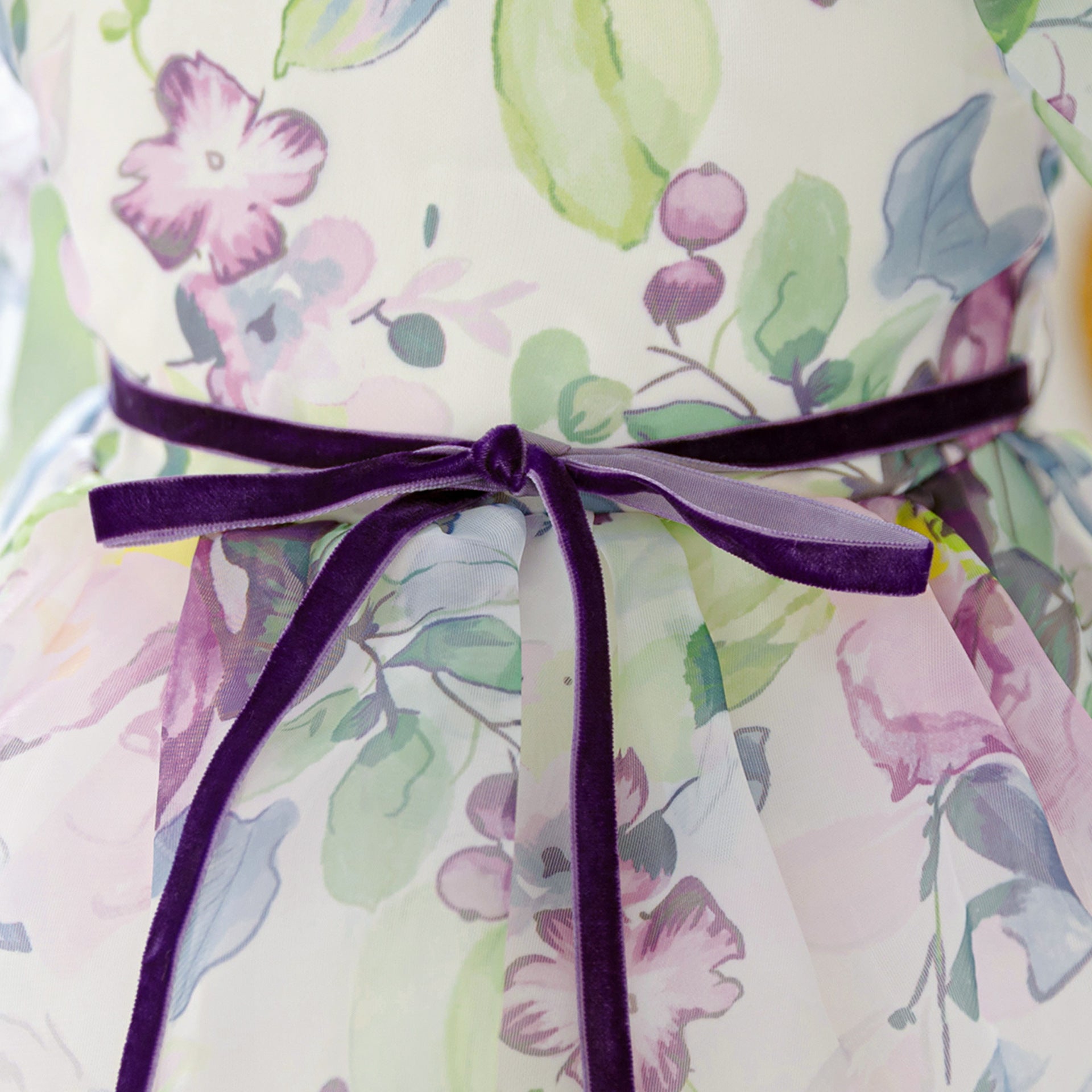 Amazon organza printed children's dress catwalk flower girl dress little girl princess dress girls dress high-end