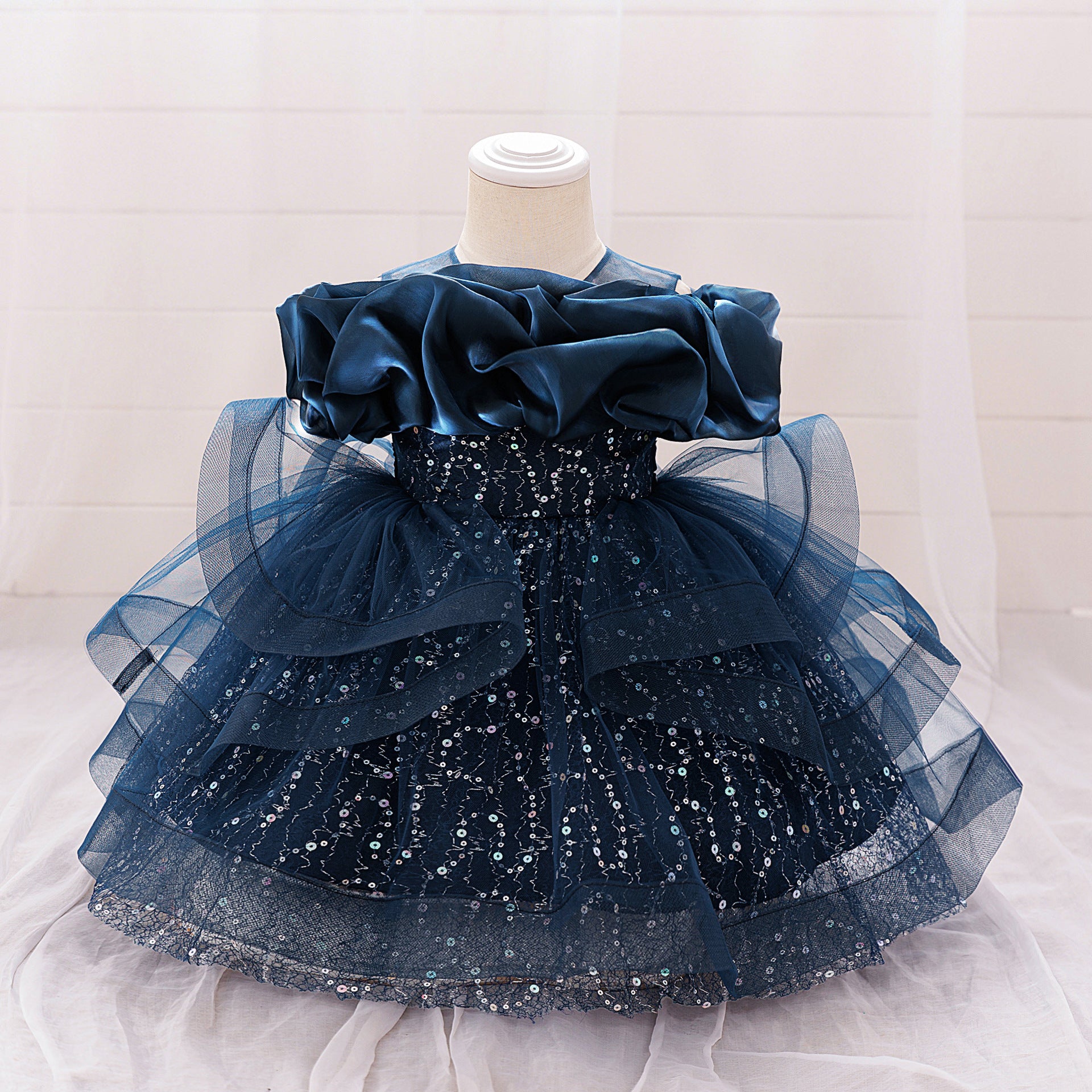2025 cross-border new children's clothing children's dress princess dress girls high-end dress skirt little girl piano performance clothes